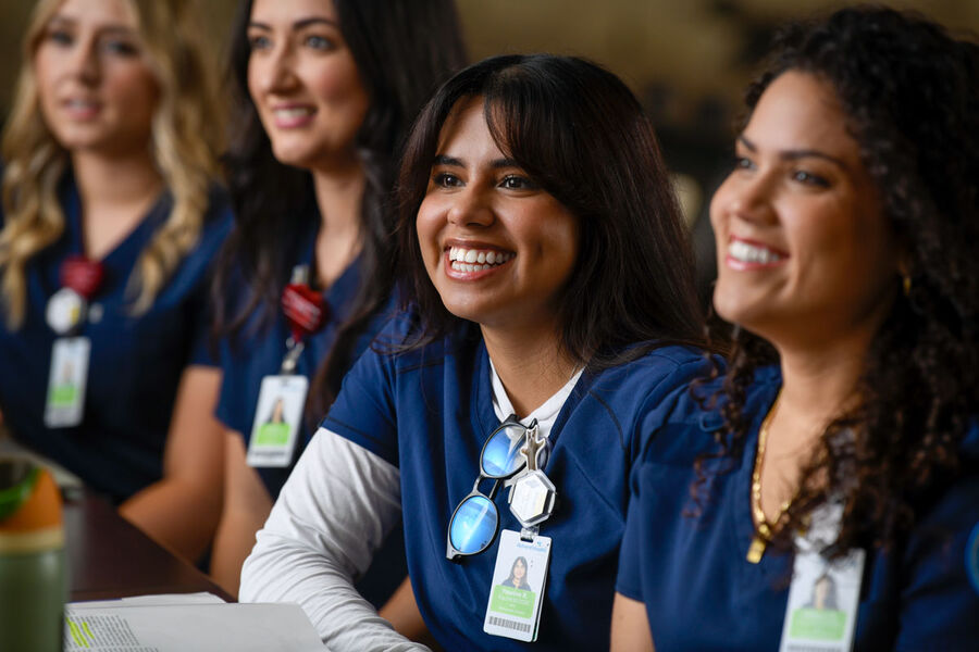 Imaging students smiling in classroom